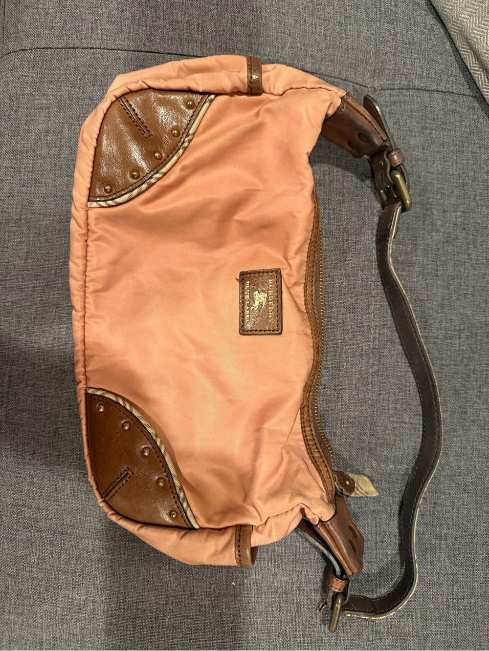 Burberry Nylon and Leather shoulder bag